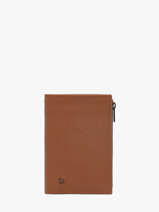 Portefeuille Met Portemonnee Leder Etrier Bruin madras EMAD619